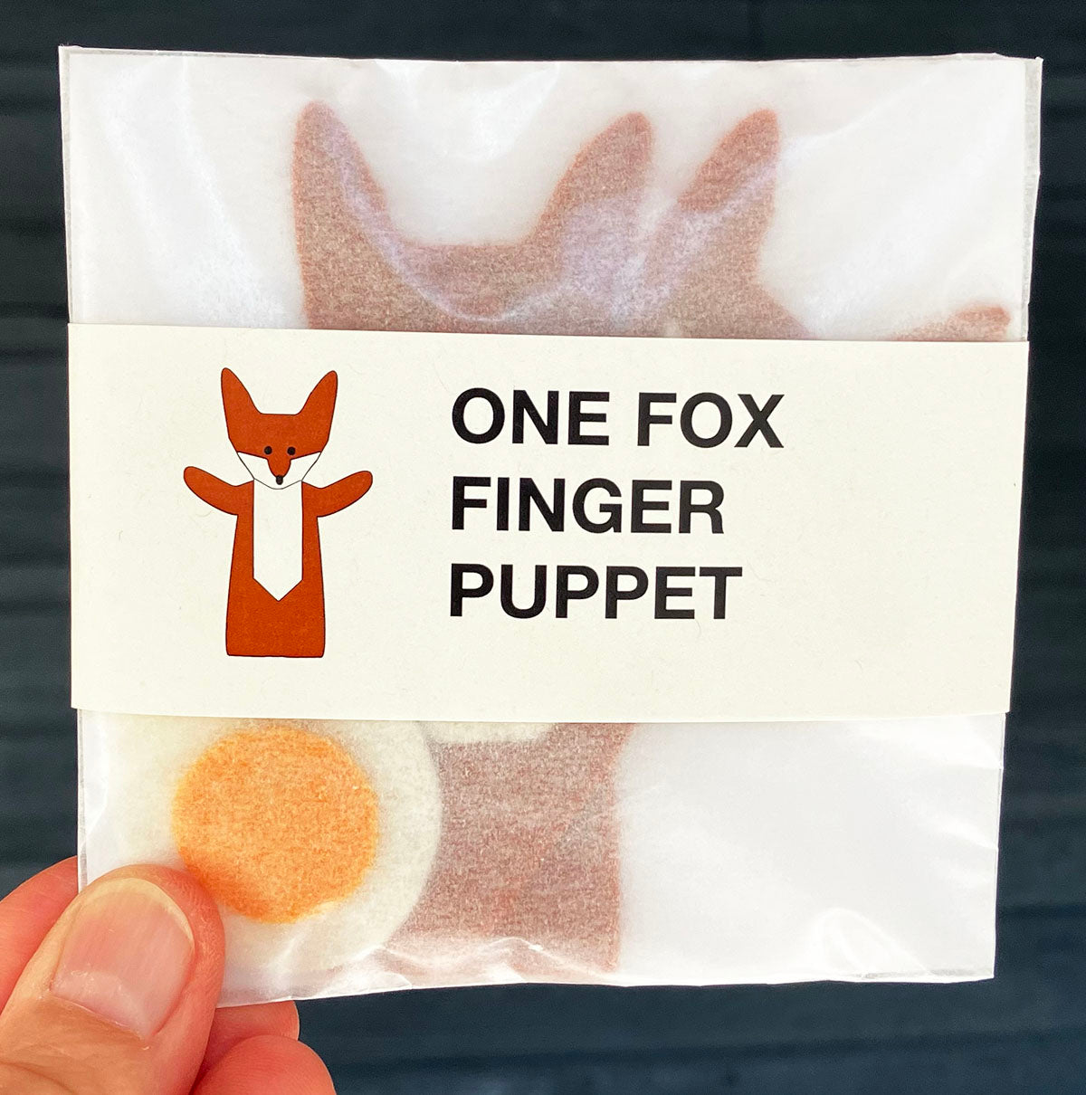 b Finger Puppet Kit - Fox