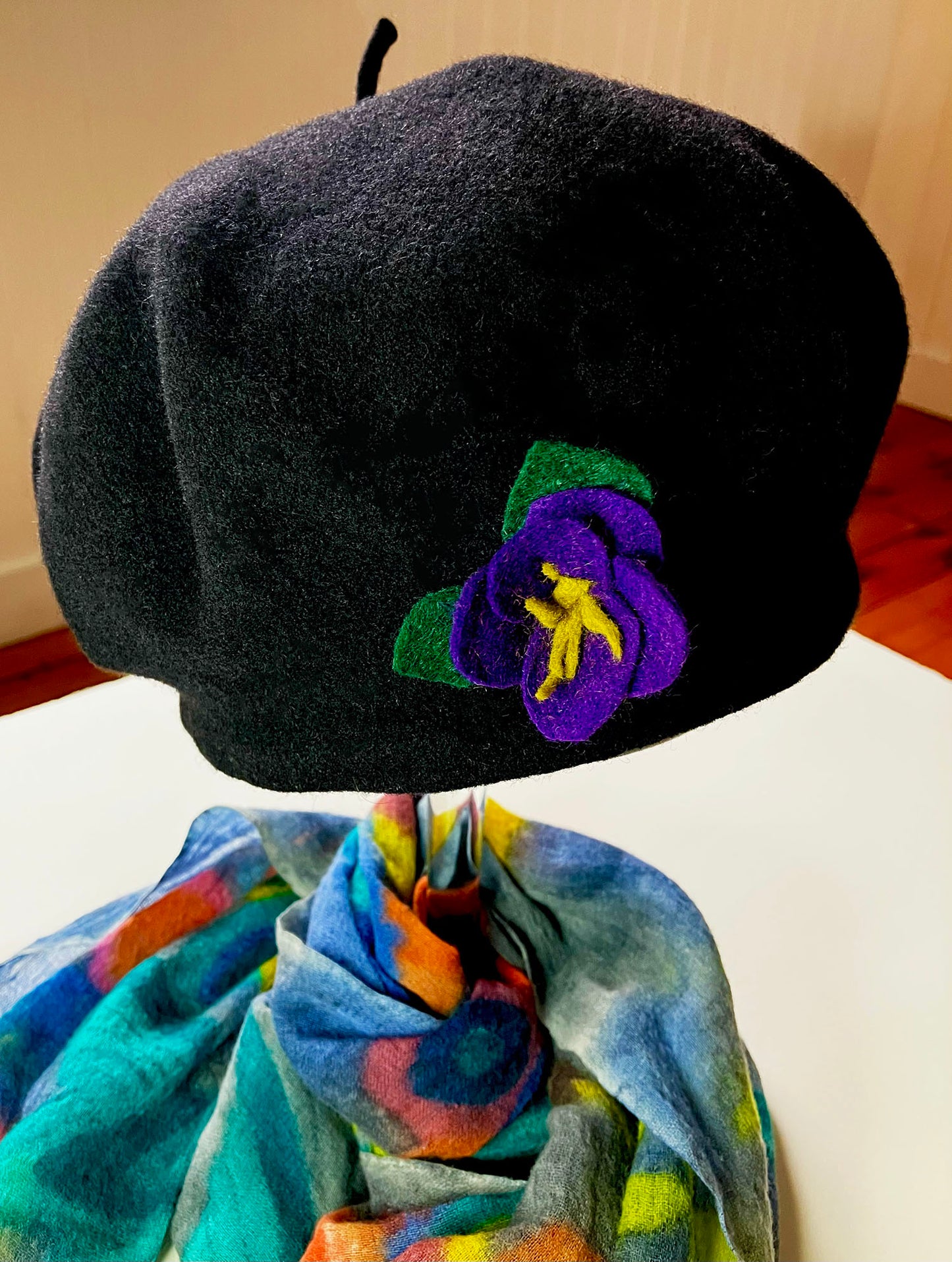 Flower Pin - Violet - Premade
