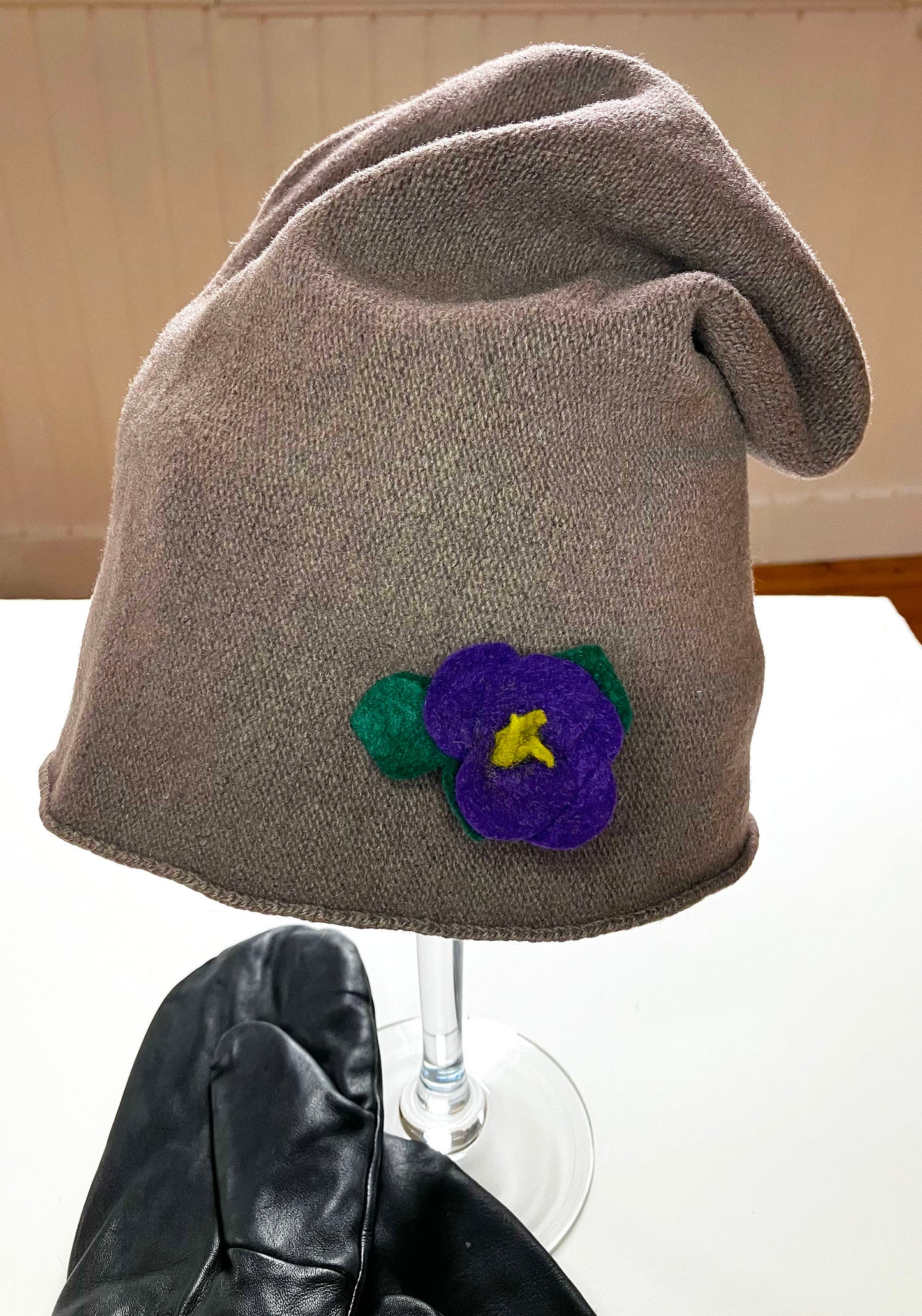Flower Pin - Violet - Premade