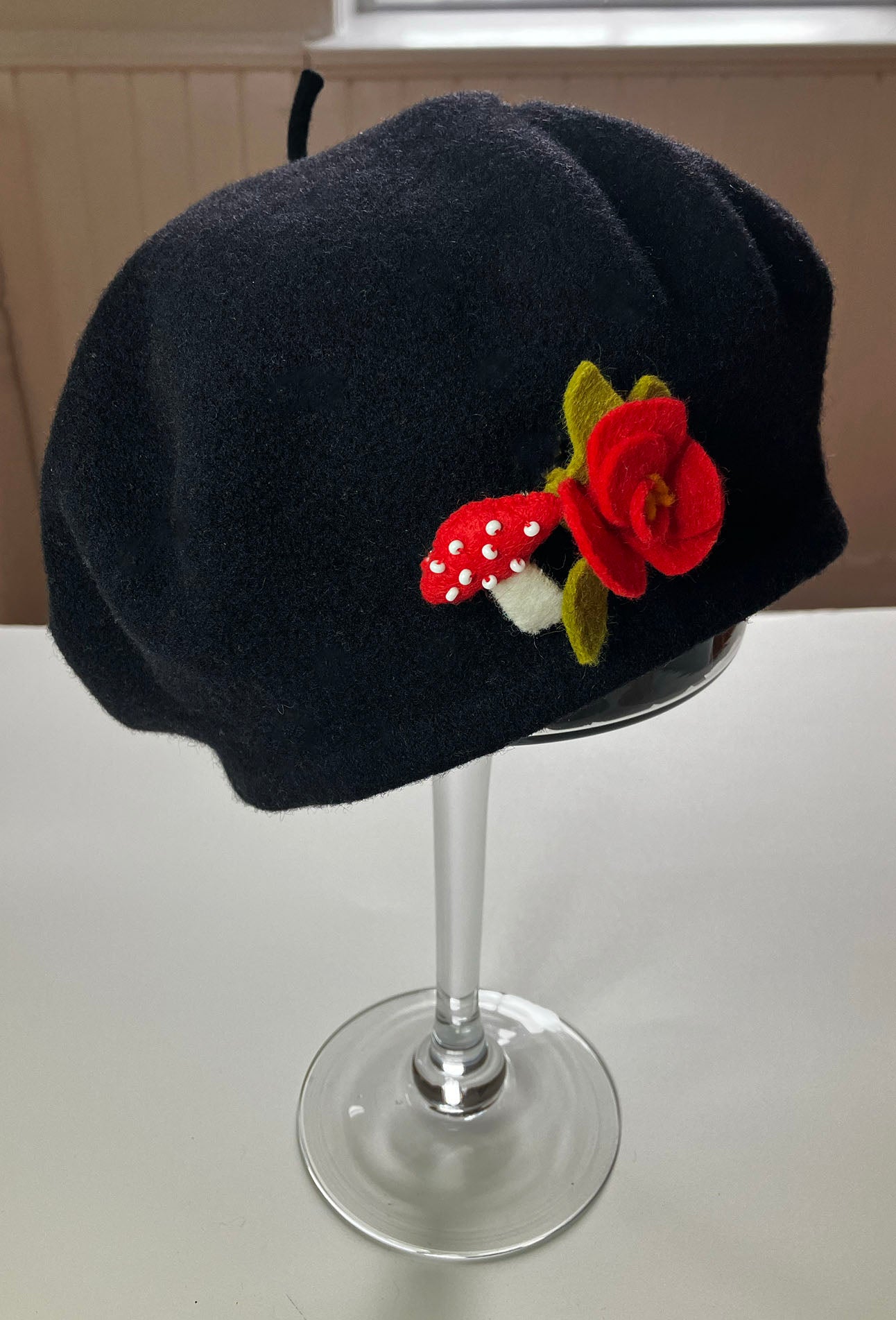 A Red Flower Pin