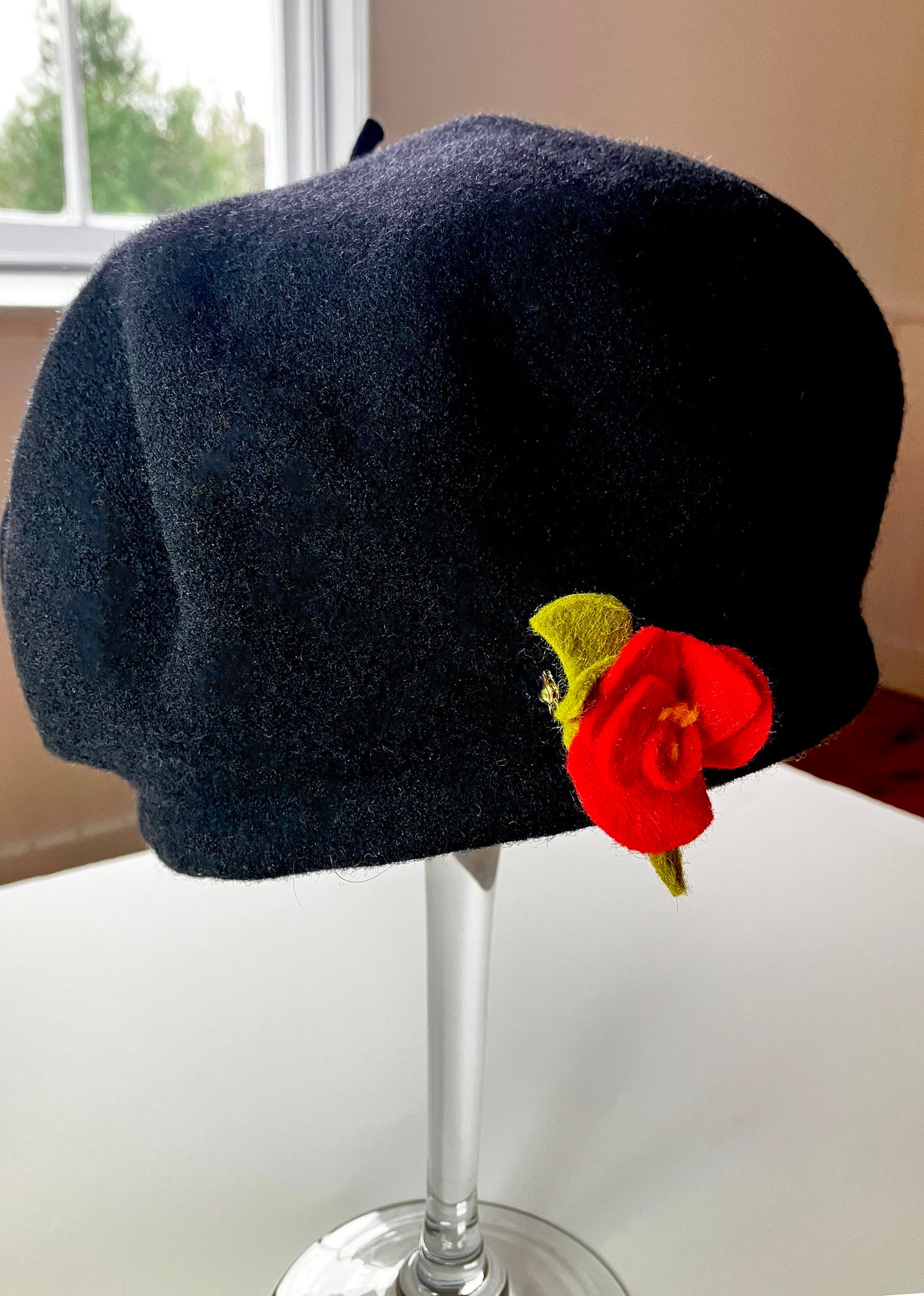 A Red Flower Pin