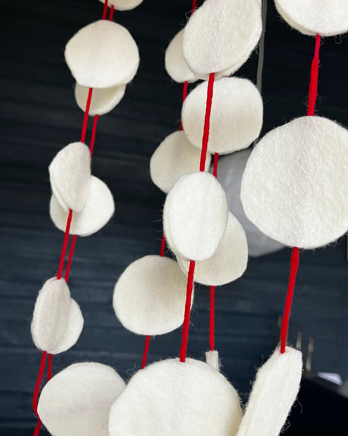 A5 Mini White Dot Garland