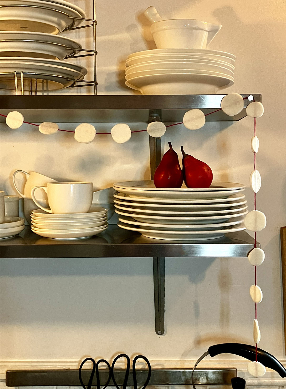 A5 Mini White Dot Garland