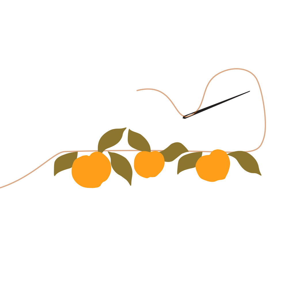 F. One Felt Garland - Peach
