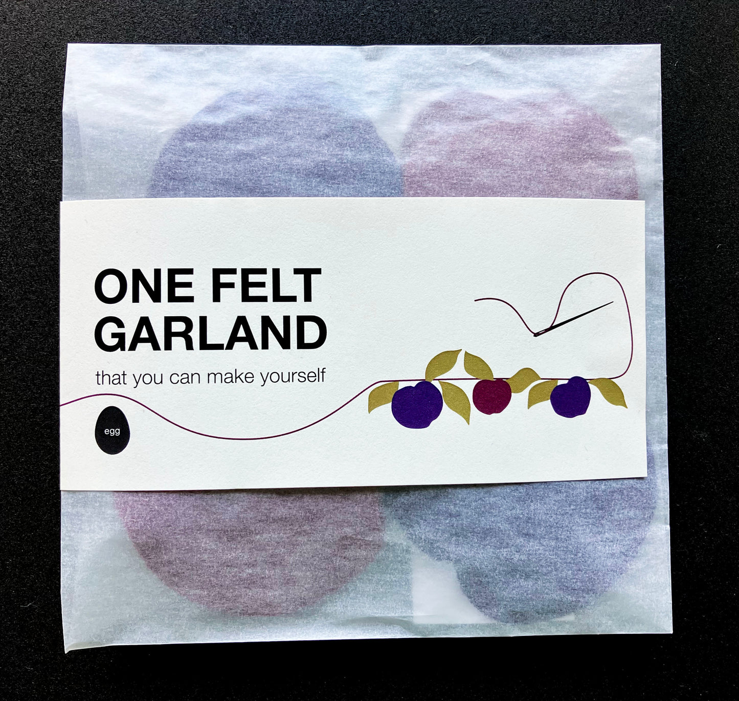 c Garland Kit - Plum Felt