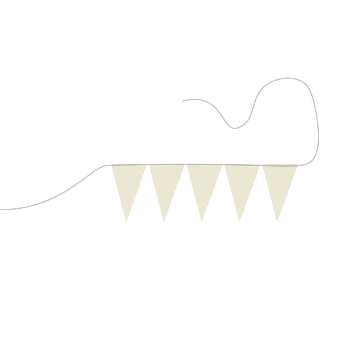 H2. Felt Bunting White