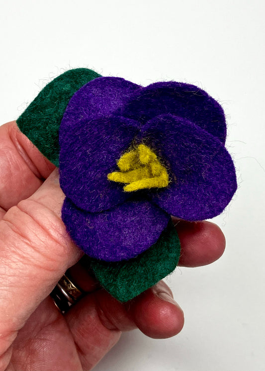 A Violet Flower Pin